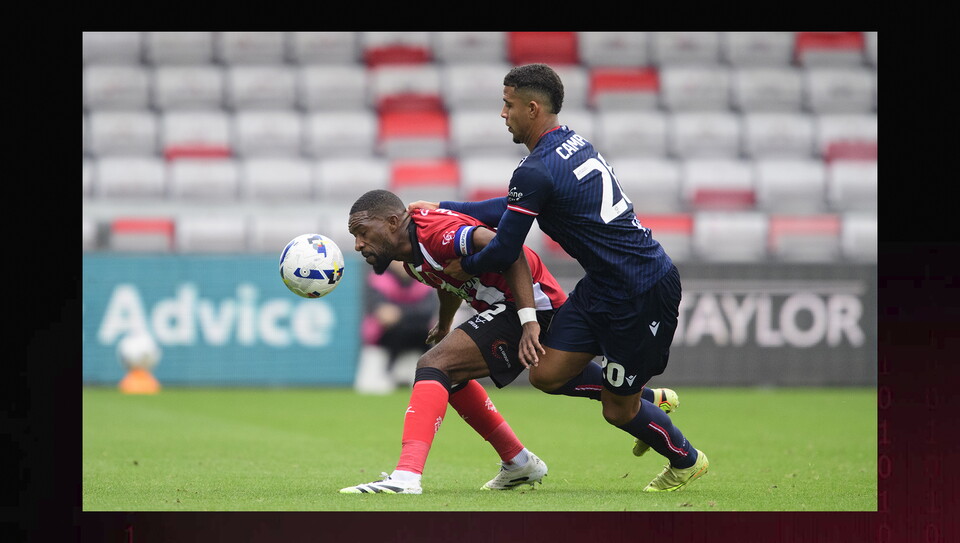 A match action image from City's home win over Stevenage