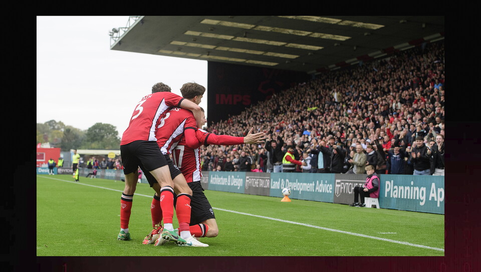 A match action image from City's home win over Stevenage