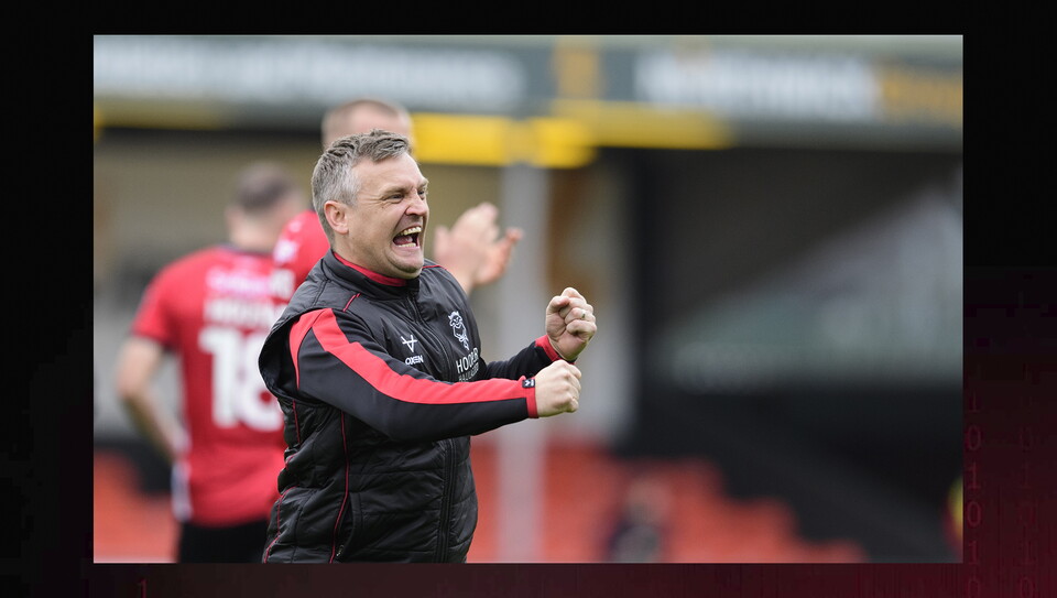 A match action image from City's home win over Stevenage