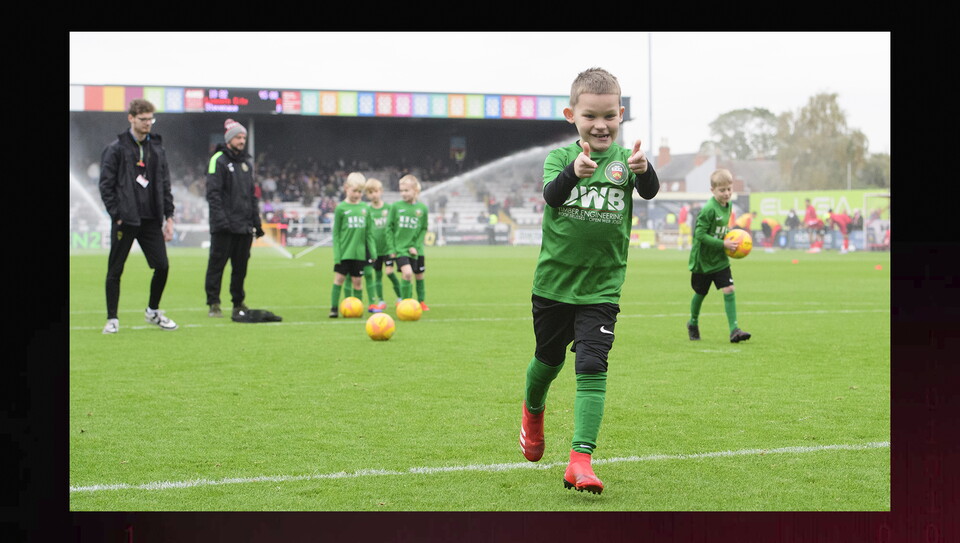 A matchday experience image from City's game against Stevenage
