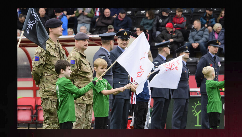 A remembrance image from City's home win over Stevenage