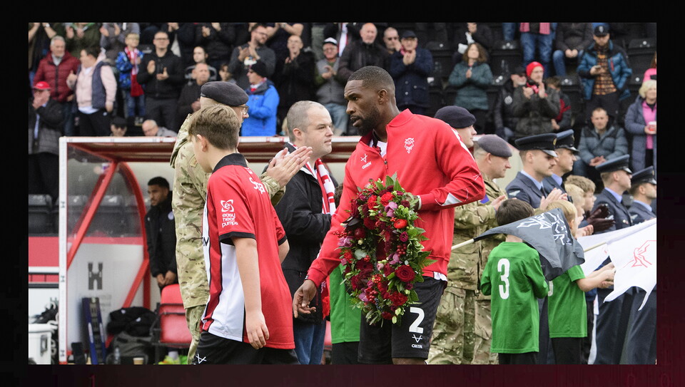 A remembrance image from City's home win over Stevenage