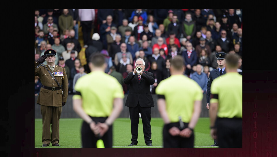 A remembrance image from City's home win over Stevenage
