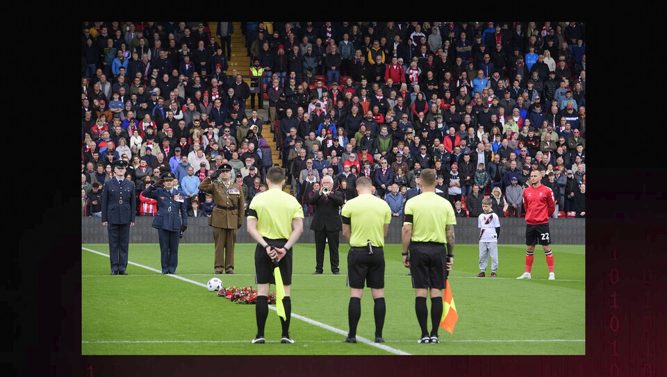 A remembrance image from City's home win over Stevenage