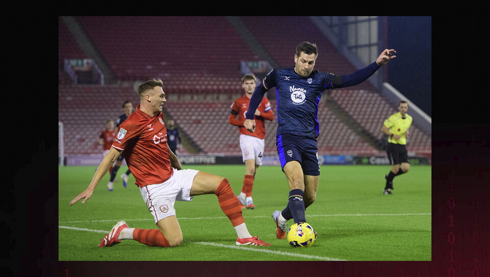 A match image from City’s 2-0 Vertu Trophy win at Barnsley 