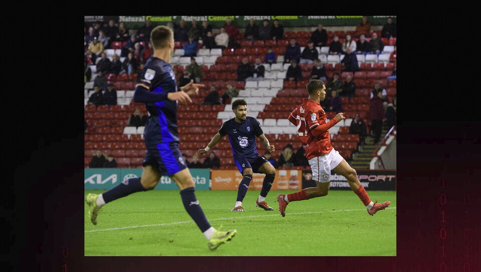 A match image from City’s 2-0 Vertu Trophy win at Barnsley 