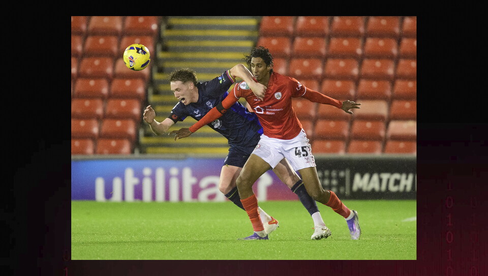 A match image from City’s 2-0 Vertu Trophy win at Barnsley 