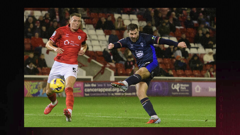 A match image from City’s 2-0 Vertu Trophy win at Barnsley 