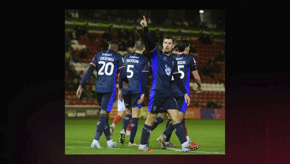 A match image from City’s 2-0 Vertu Trophy win at Barnsley 