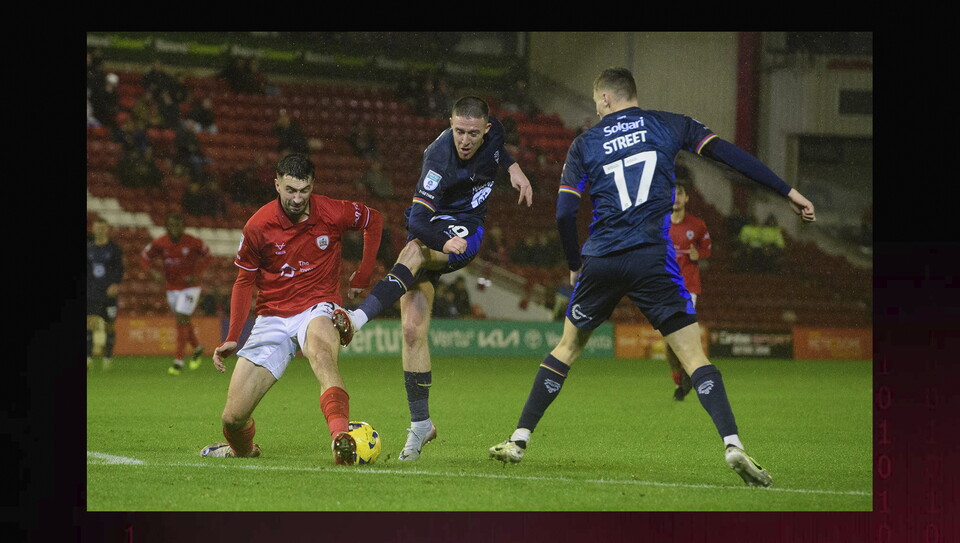 A match image from City’s 2-0 Vertu Trophy win at Barnsley 