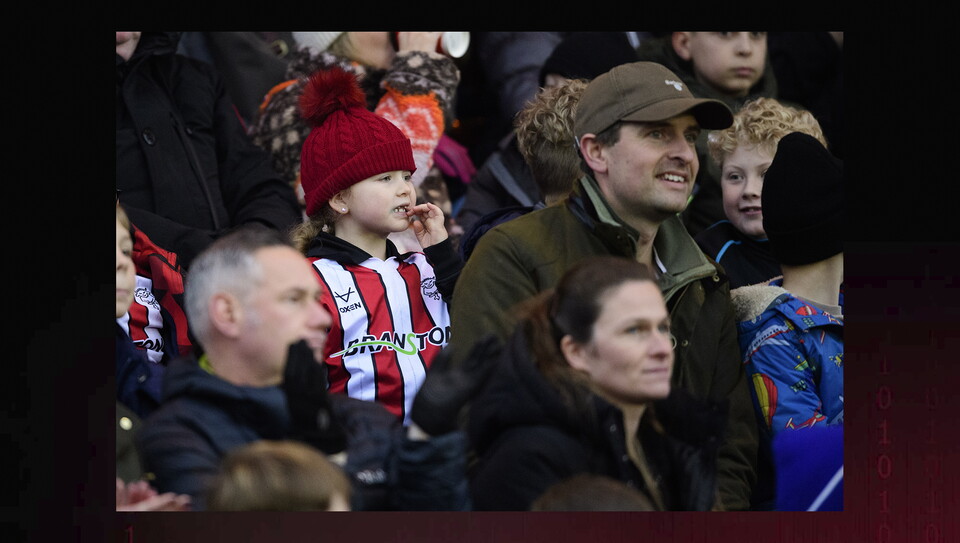 A fans photo from City’s home game against Doncaster Rovers.