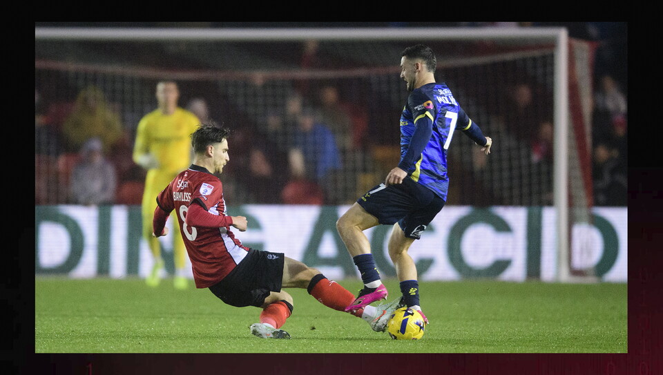 A match action photo from City’s home game against Doncaster Rovers.
