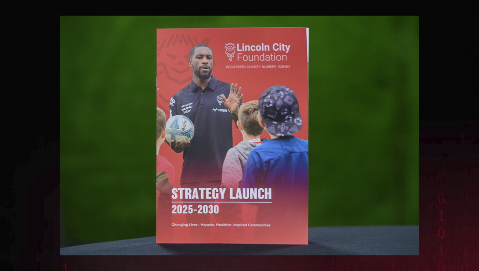 Lincoln City Foundation’s 2025-2030 strategy launch event at the Branston Legends Lounge, LNER Stadium, Lincoln.