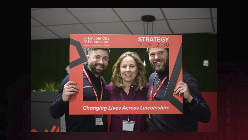Lincoln City Foundation’s 2025-2030 strategy launch event at the Branston Legends Lounge, LNER Stadium, Lincoln.