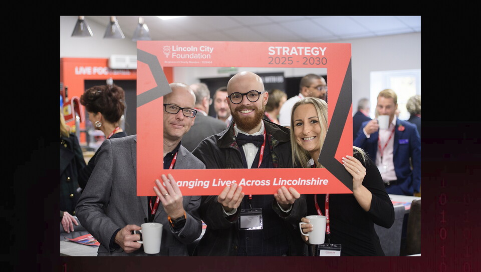 Lincoln City Foundation’s 2025-2030 strategy launch event at the Branston Legends Lounge, LNER Stadium, Lincoln.
