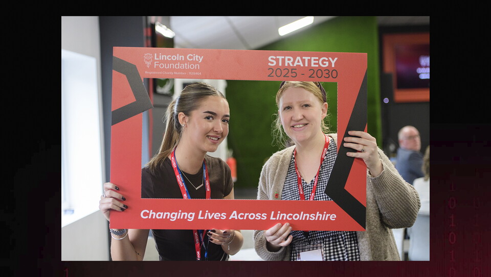 Lincoln City Foundation’s 2025-2030 strategy launch event at the Branston Legends Lounge, LNER Stadium, Lincoln.