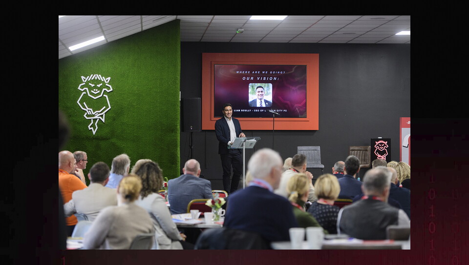Lincoln City Foundation’s 2025-2030 strategy launch event at the Branston Legends Lounge, LNER Stadium, Lincoln.