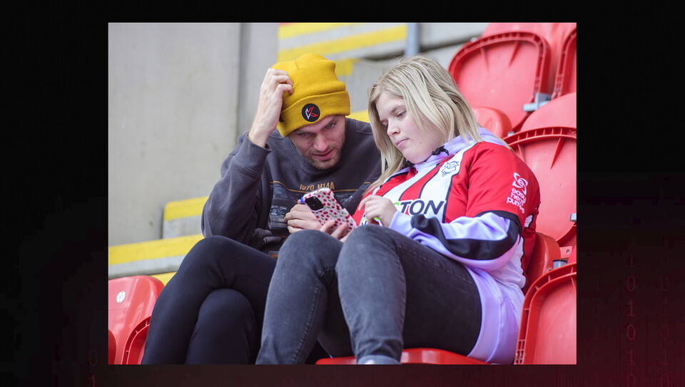 A fans image from City's away game at Rotherham United