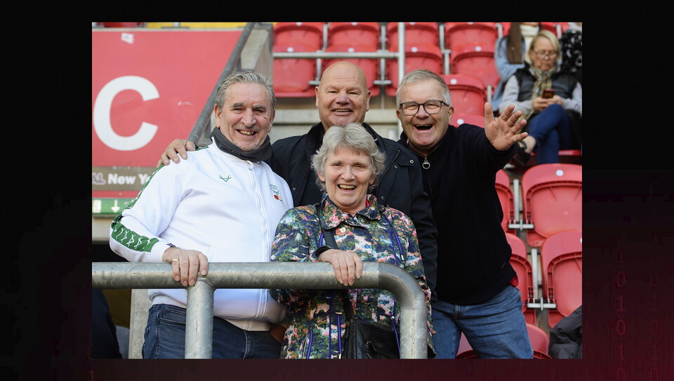 A fans image from City's away game at Rotherham United