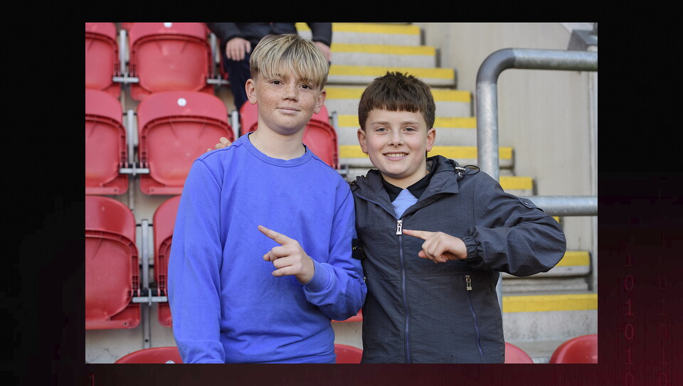 A fans image from City's away game at Rotherham United