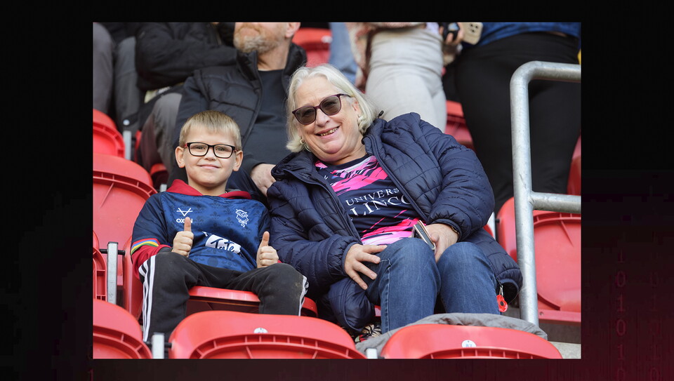A fans image from City's away game at Rotherham United