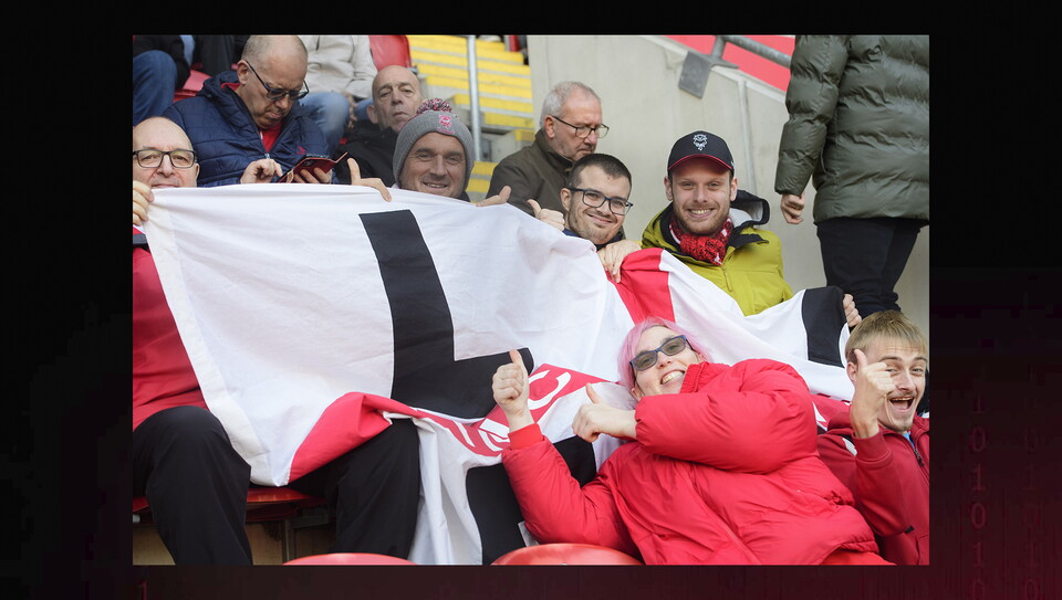 A fans image from City's away game at Rotherham United