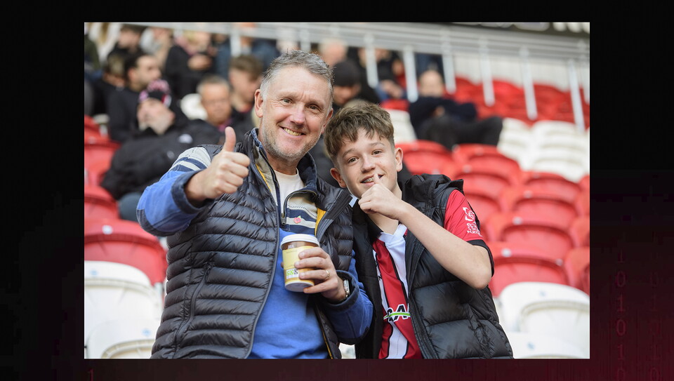 A fans image from City's away game at Rotherham United