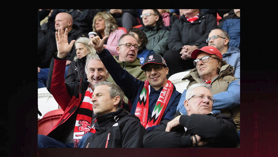 A fans image from City's away game at Rotherham United