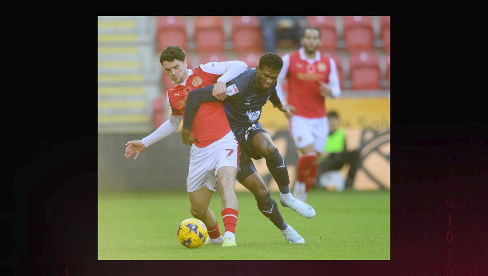 A match image from City's away game at Rotherham United