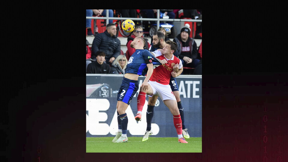 A match image from City's away game at Rotherham United