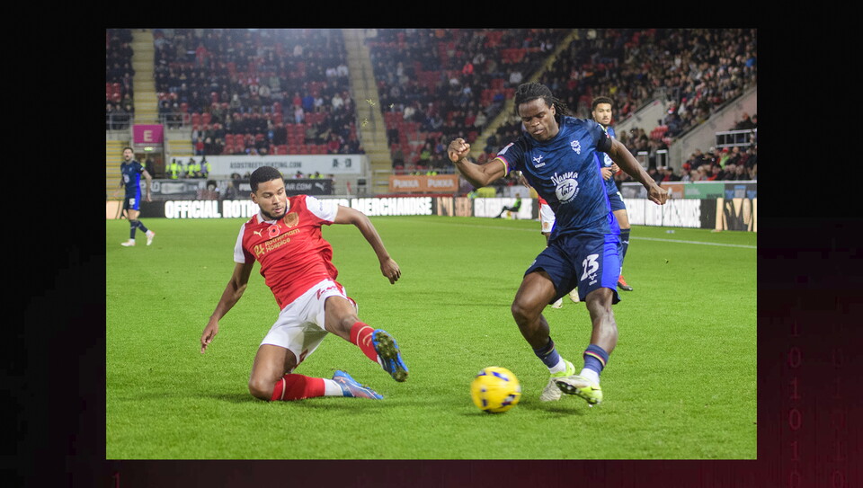 A match image from City's away game at Rotherham United