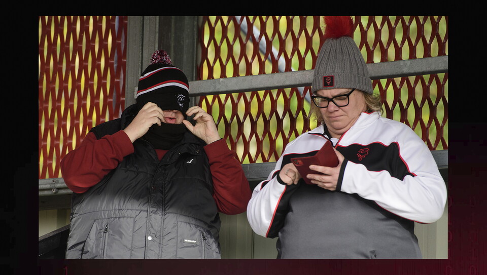A fans image from the Imps’ away Emirates FA Cup first round game at Salford City
