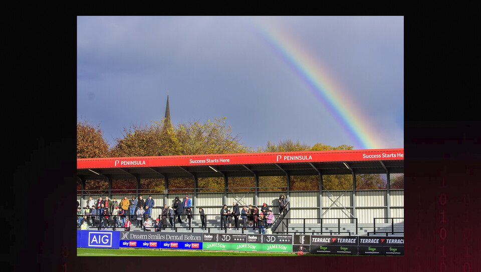 A fans image from the Imps’ away Emirates FA Cup first round game at Salford City
