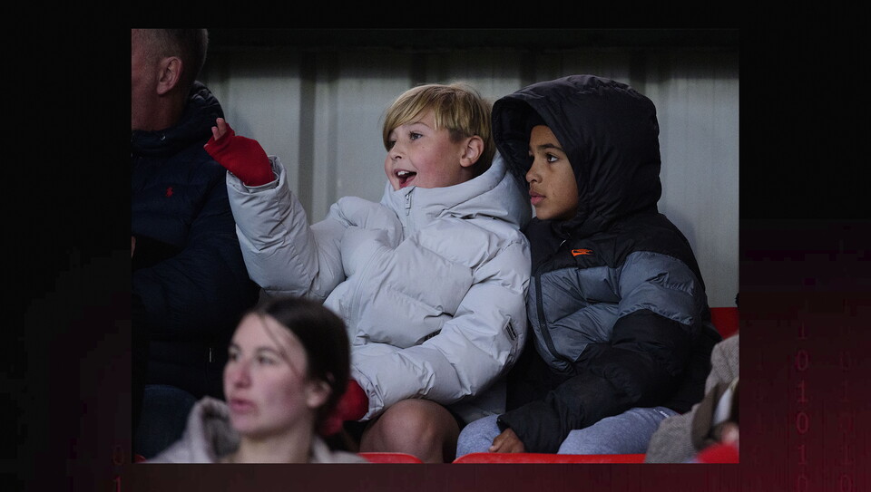 A fans image from the Imps’ away Emirates FA Cup first round game at Salford City