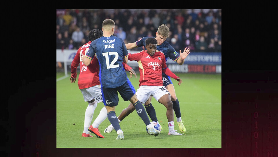 A match image from City’s away Emirates FA Cup first round game at Salford City