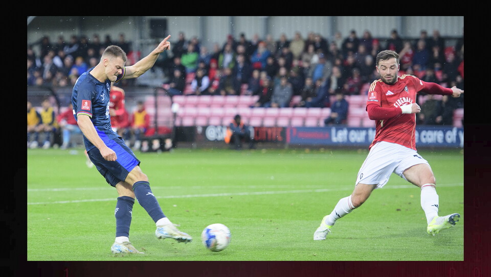 A match image from City’s away Emirates FA Cup first round game at Salford City