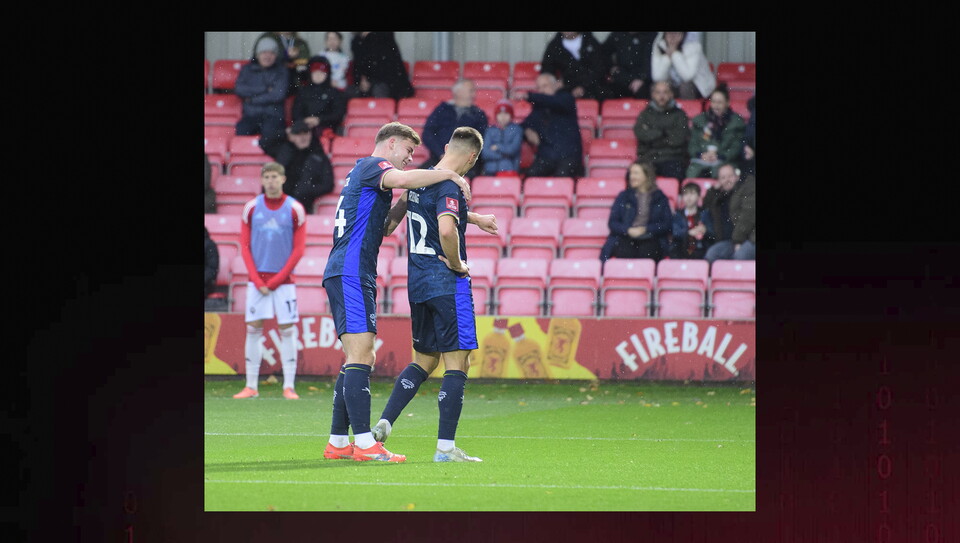 A match image from City’s away Emirates FA Cup first round game at Salford City