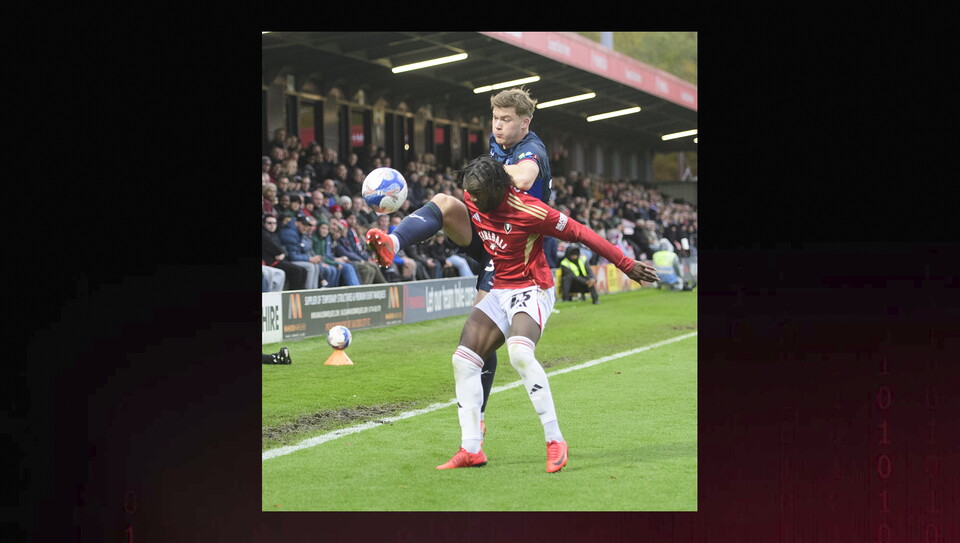 A match image from City’s away Emirates FA Cup first round game at Salford City