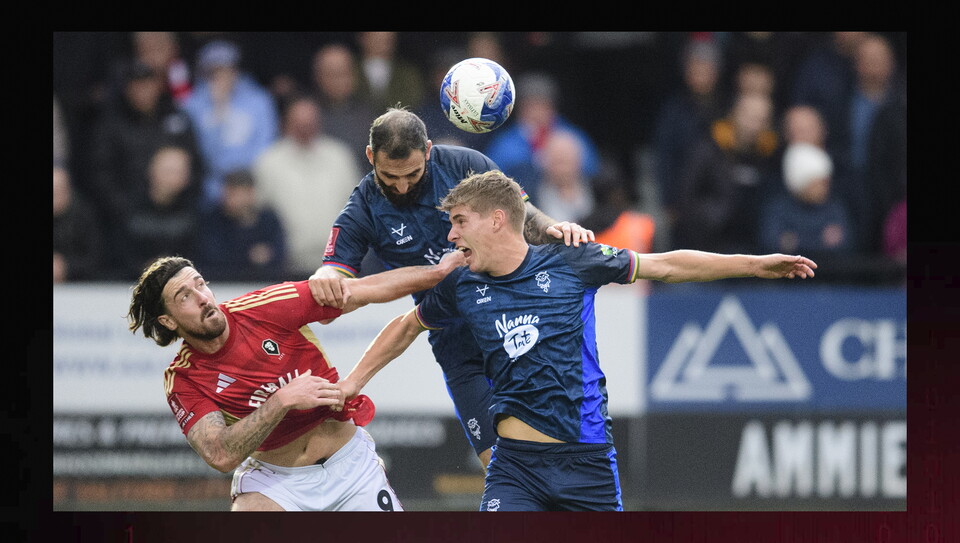 A match image from City’s away Emirates FA Cup first round game at Salford City