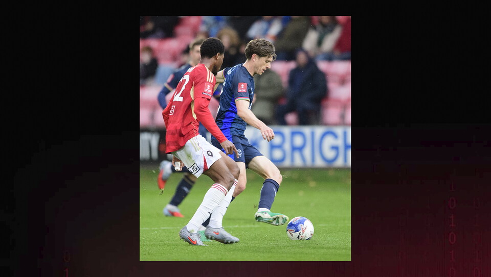 A match image from City’s away Emirates FA Cup first round game at Salford City