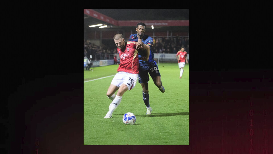 A match image from City’s away Emirates FA Cup first round game at Salford City