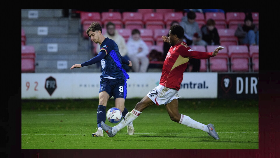 A match image from City’s away Emirates FA Cup first round game at Salford City