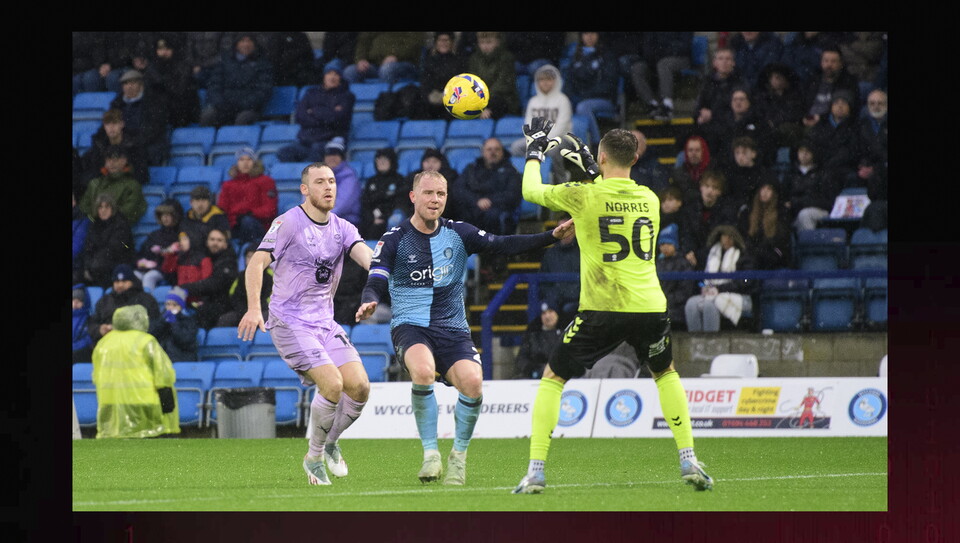 A match image from City’s away game at Wycombe Wanderers