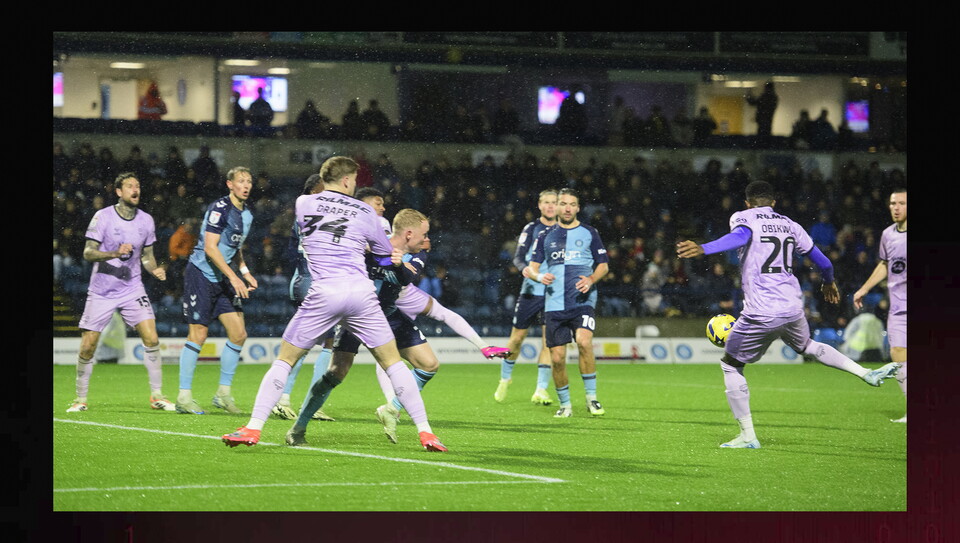 A match image from City’s away game at Wycombe Wanderers