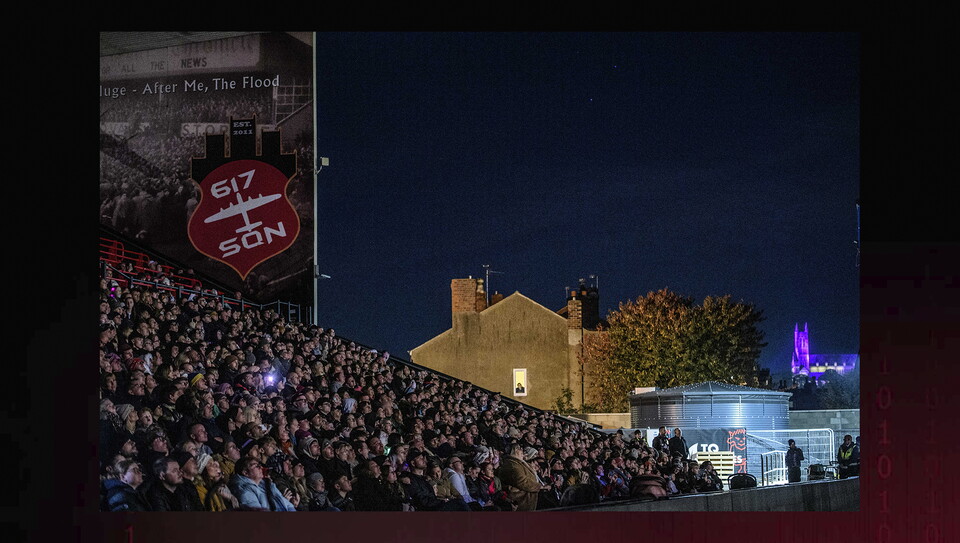 Lincoln City’s 2025 fireworks display, with ProAmpac, at LNER Stadium, Lincoln.