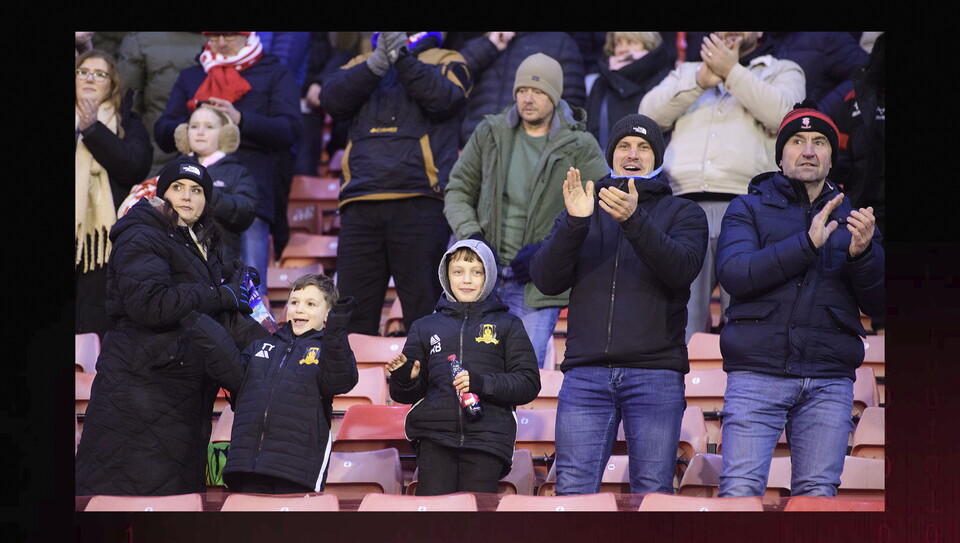 A fans image from City’s 2-0 win at Barnsley