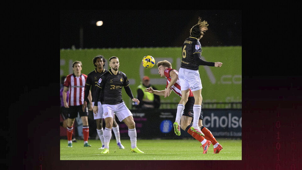 A match action image from City’s game vs Barnsley