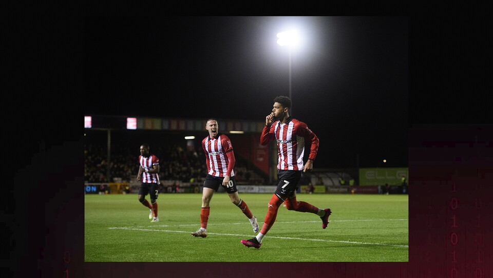 A match action image from City’s game vs Barnsley