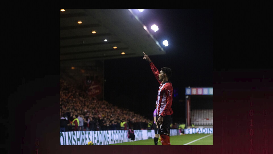 A match action image from City’s game vs Barnsley