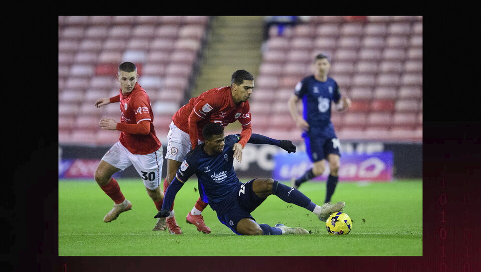 A match image from City’s 2-0 win at Barnsley